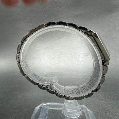 Seiko Tank Watch Women 20mm White Dial Silver Tone Square V400-6530 New Battery28