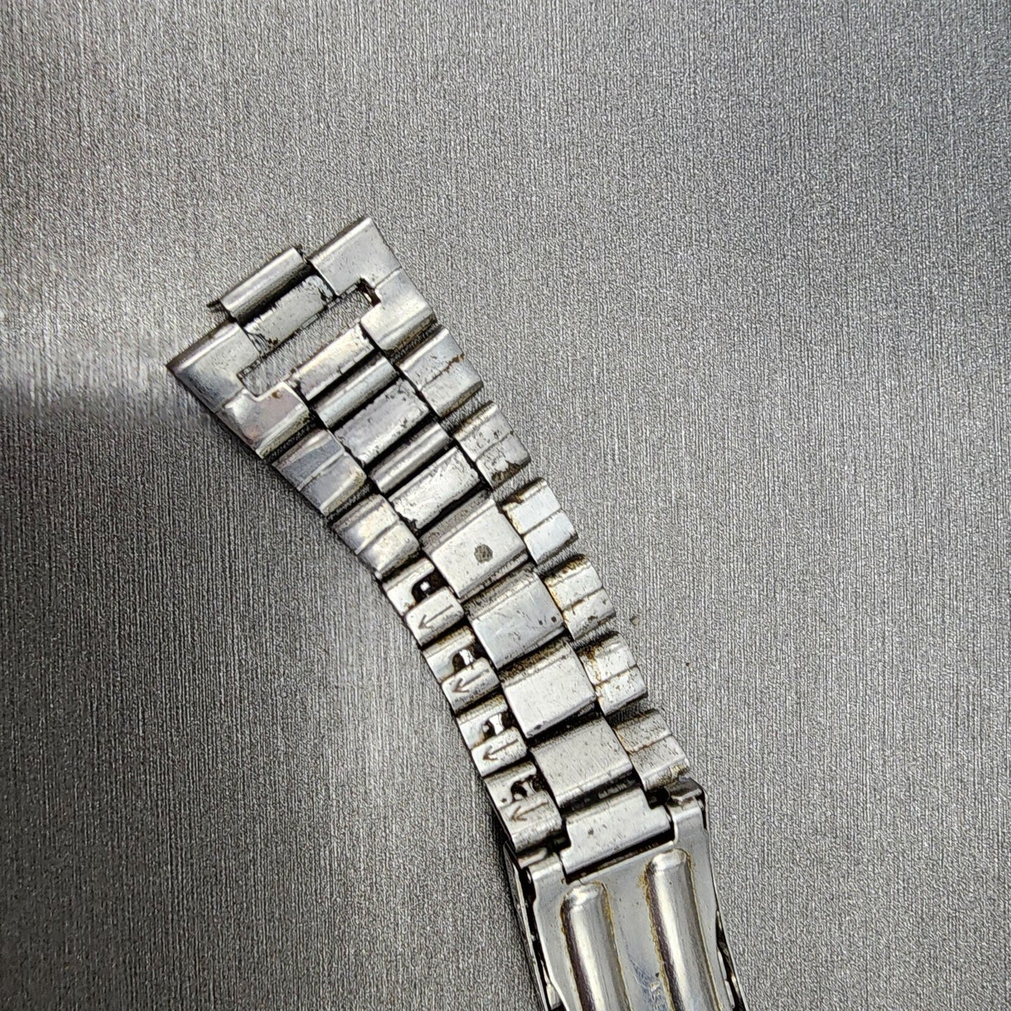 VTG Seiko bracelet 22mm Stainless Steel Tri Folding Clasp Japan made READ!!!8
