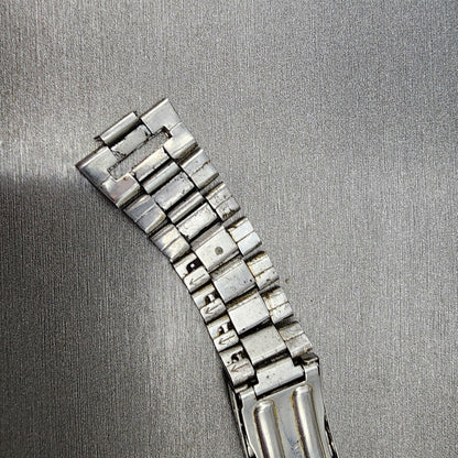 VTG Seiko bracelet 22mm Stainless Steel Tri Folding Clasp Japan made READ!!!8