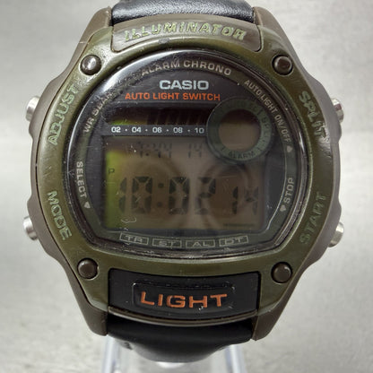 Casio Illuminator W94H Watch Men 37mm Digital Green Alarm Chrono Round New Batt1