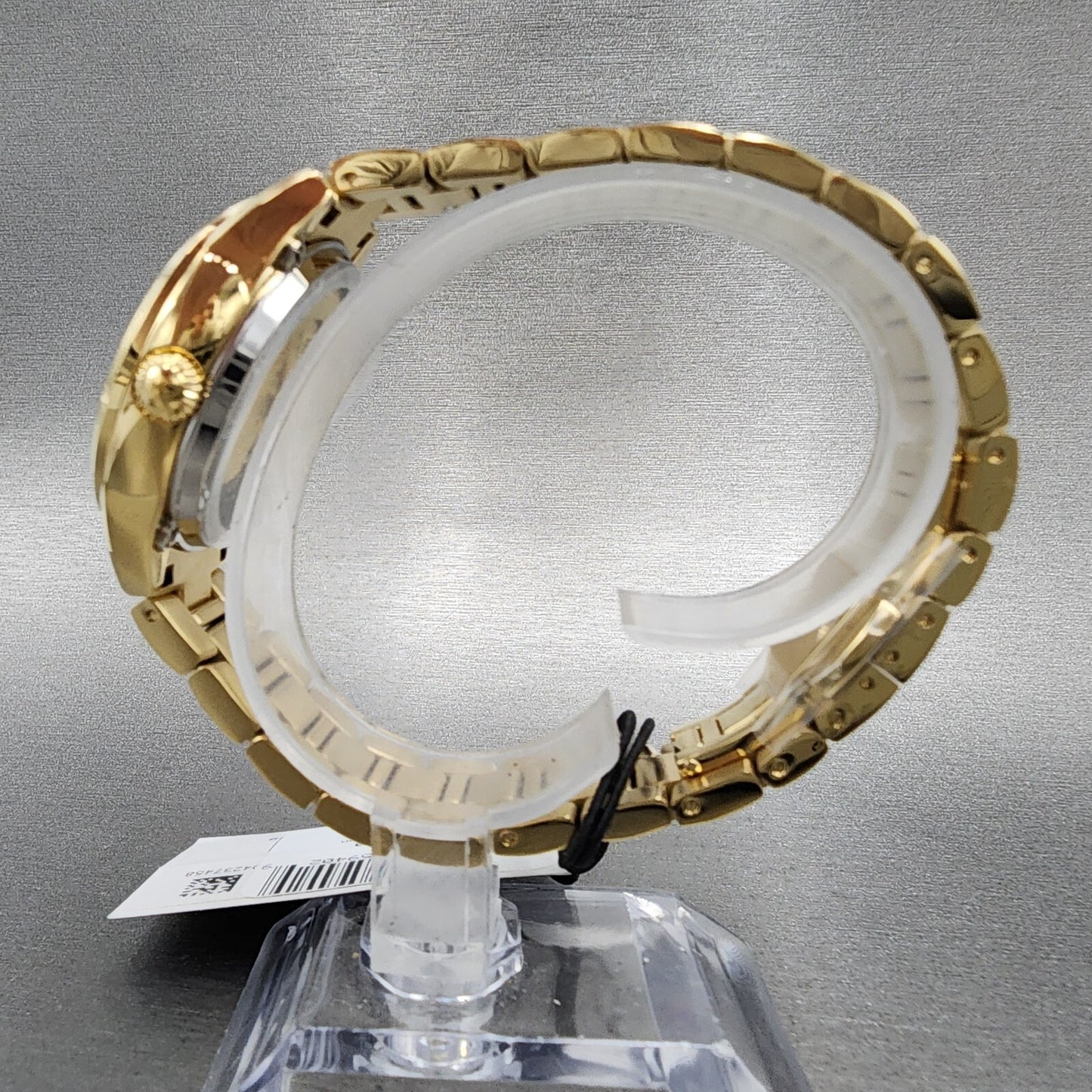 Bulova Skeleton Watch Women 34mm White Dial Gold Tone Auto 97L172 PARTS READ!!!!7
