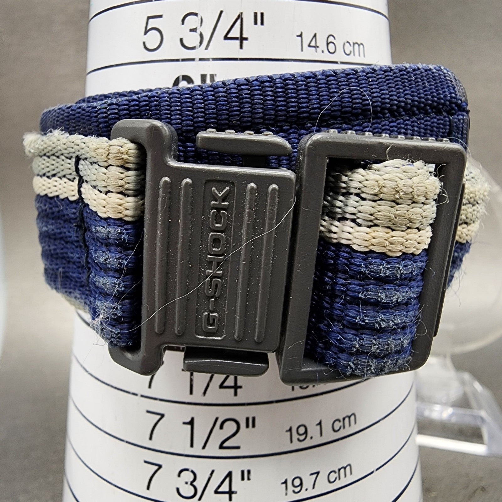 Casio GShock DW9550 Watch Men 48mm Digital Blue Gray Alarm Chrono New Battery10