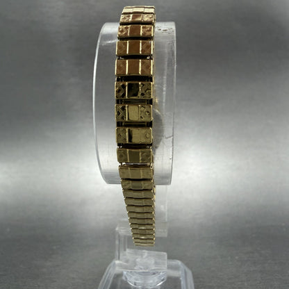 Citizen Watch Women 17mm Champagne Dial Gold Tone Oval 5920-S96494 New Battery7