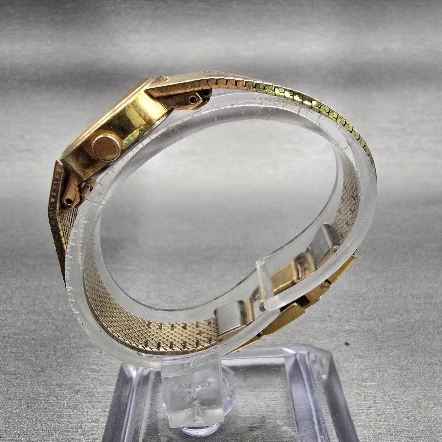 Seiko Watch Women 19mm Silver Dial Gold Tone Oval 1400-8099 New Battery Vintage6