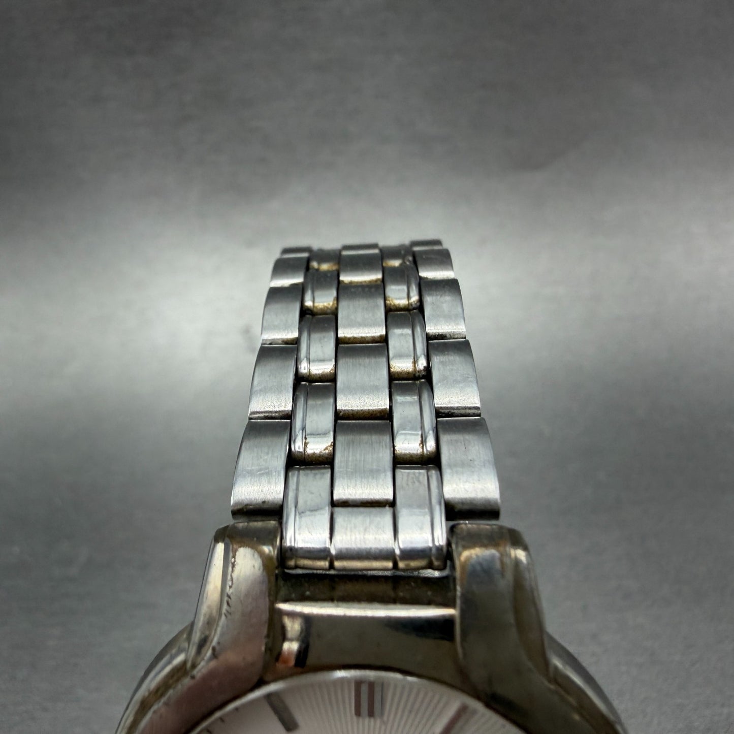 Seiko Watch Men 35mm White Dial Silver Tone Round V701-7A60 New Battery Vintage4