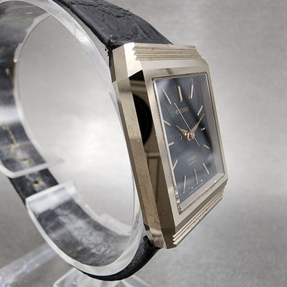 Citizen Exceed Tank Watch Women 23mm Black Dial Bronze Tone Rectangle New Batt5