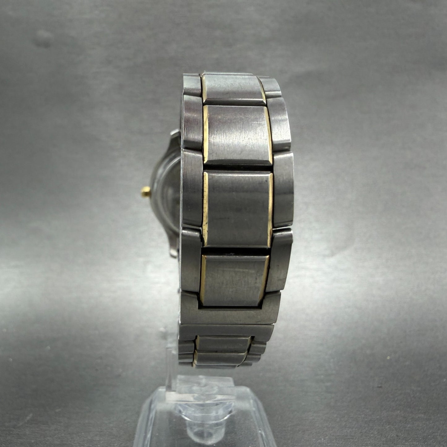 Movado Museum watch Men 35mm Black Dial Two Tone Round 85-G1-885 New Battery7