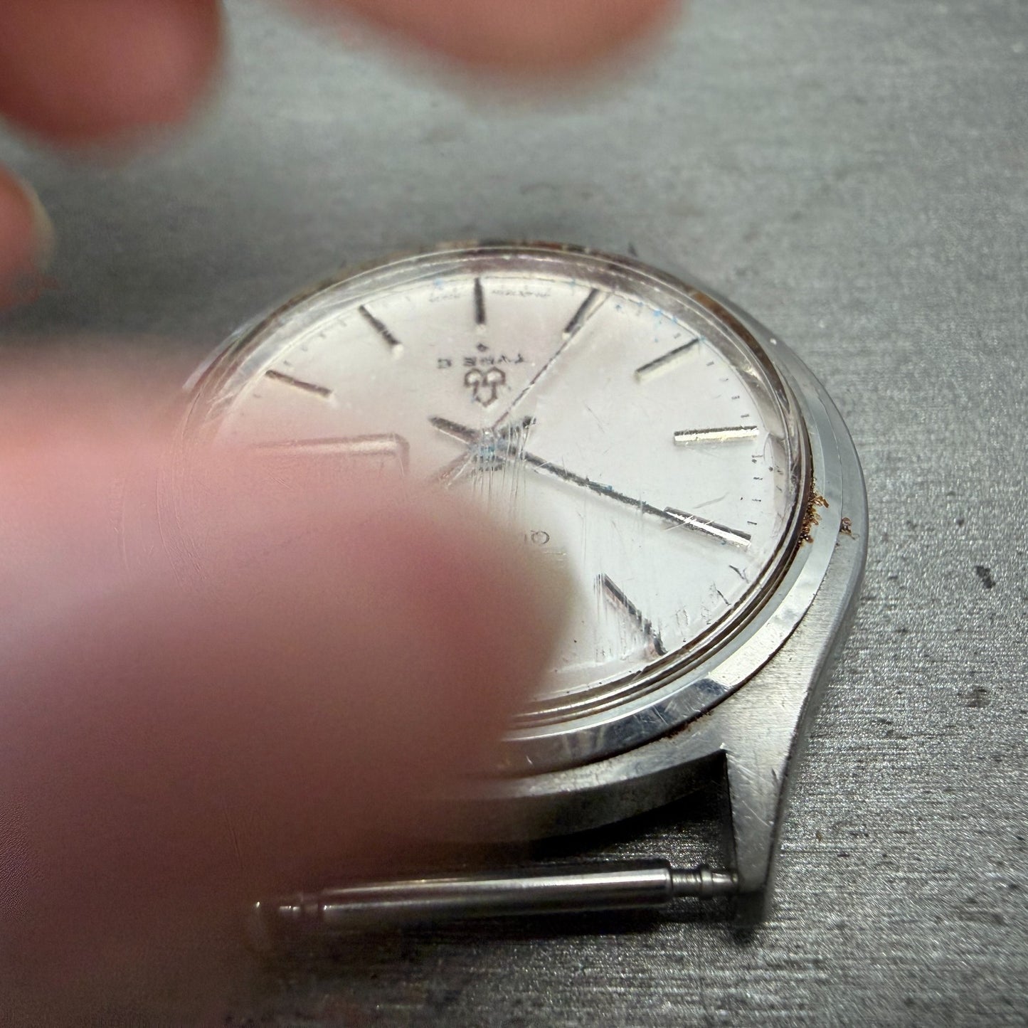 Seiko Type II Watch Men 37mm Silver Dial Silver Tone Daydate 7546-701E PARTS5