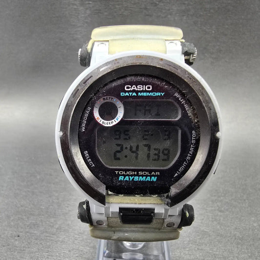 Casio G-Shock Rayman DW-9300 Watch Men 43mm Gray Titanium Solar Chrono PARTS0