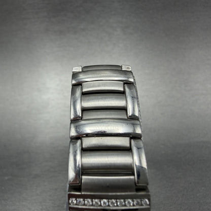Maurice Lacroix Miros Tank Watch Women 16mm MOP Dial Steel Diamonds New Battery4