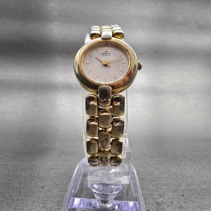 Seiko Watch Women 21mm MOP Dial Gold Tone Round 1N00-0D79 New Battery Vintage5