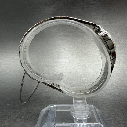 Seiko Watch Women 16mm Silver Dial Silver Tone Rectangle 5420-5079 New Battery8
