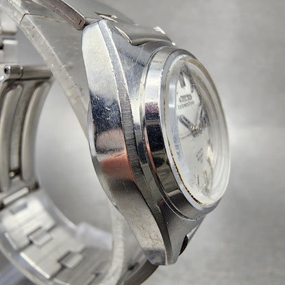 Citizen Cosmotron V2 Automatic Watch Women 25mm Silver Dial Steel Daydate Runs3