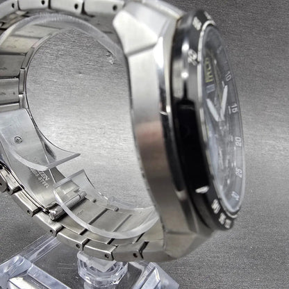 Citizen Eco-Drive Chronograph Watch Men 47mm Black Dial Steel Date Round Runs3