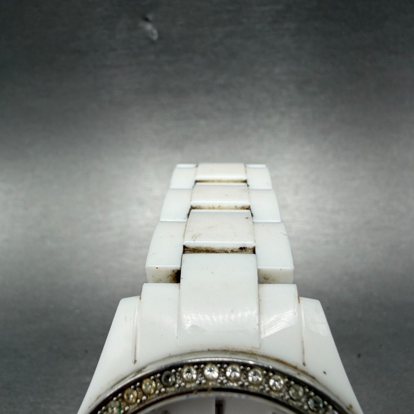 Fossil Stella Watch Women 38mm White Dial White Tone Round ES1967 New Battery4