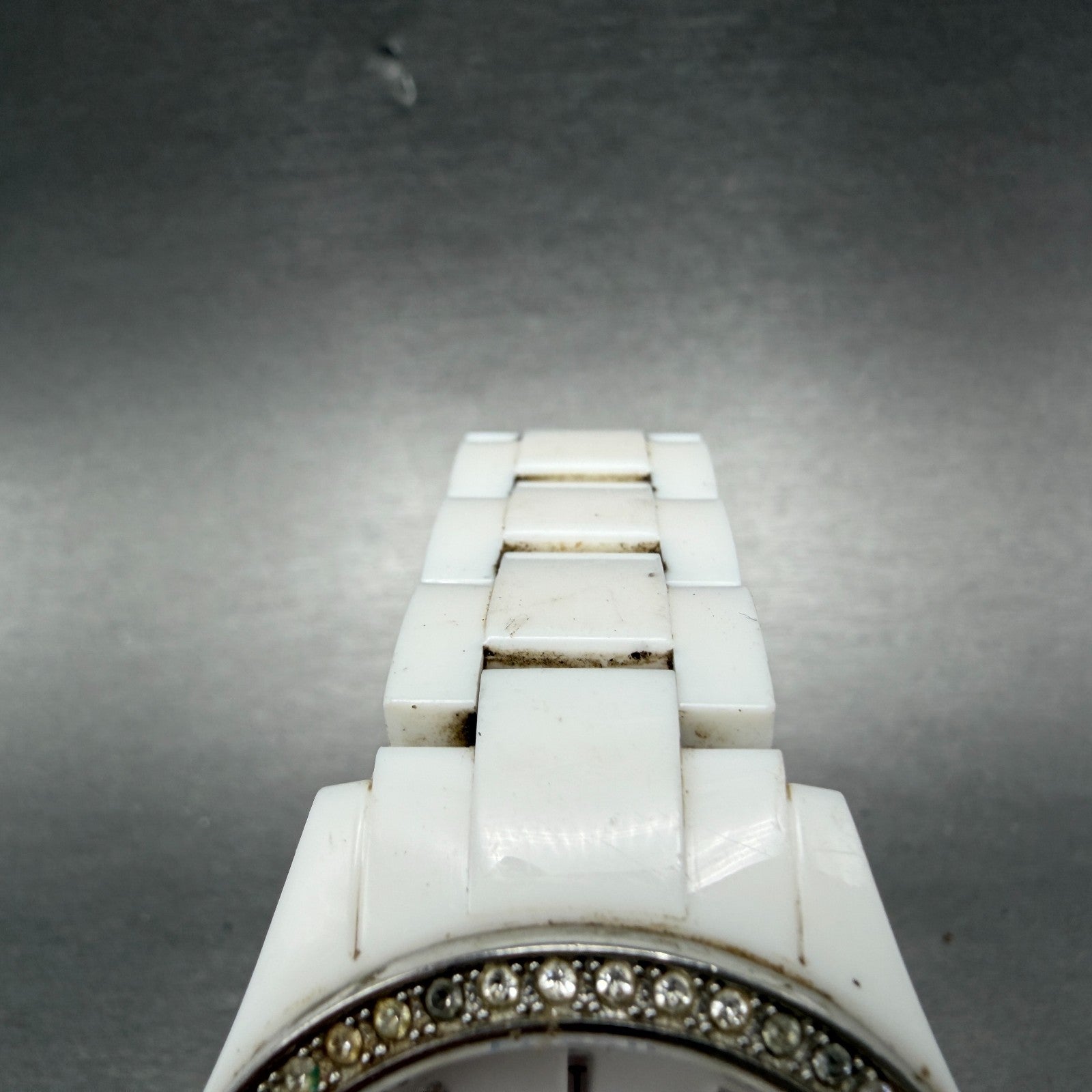Fossil Stella Watch Women 38mm White Dial White Tone Round ES1967 New Battery4