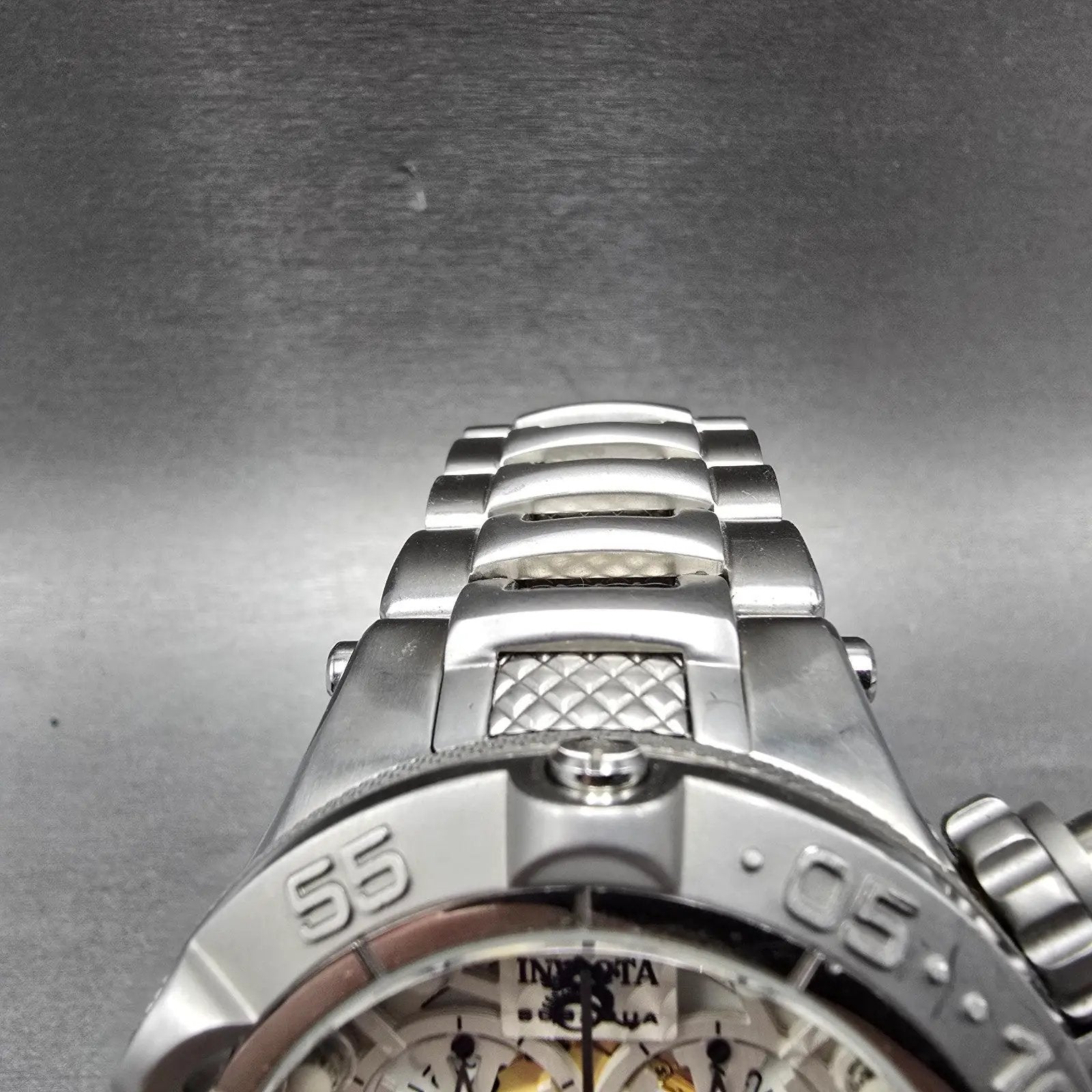 Invicta Sub Aqua Chronograph Watch Men 50mm White Dial Silver Tone 12904 New Bat4