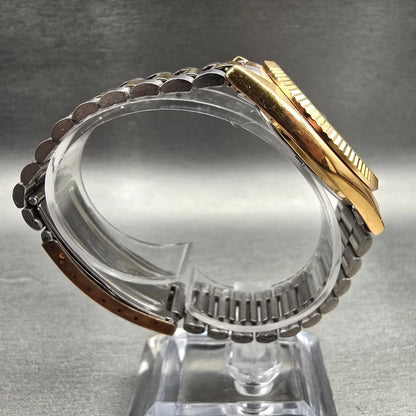 Seiko President Watch Men 36mm Champagne Dial Two Tone Daydate 7N43-8111 New Bat8
