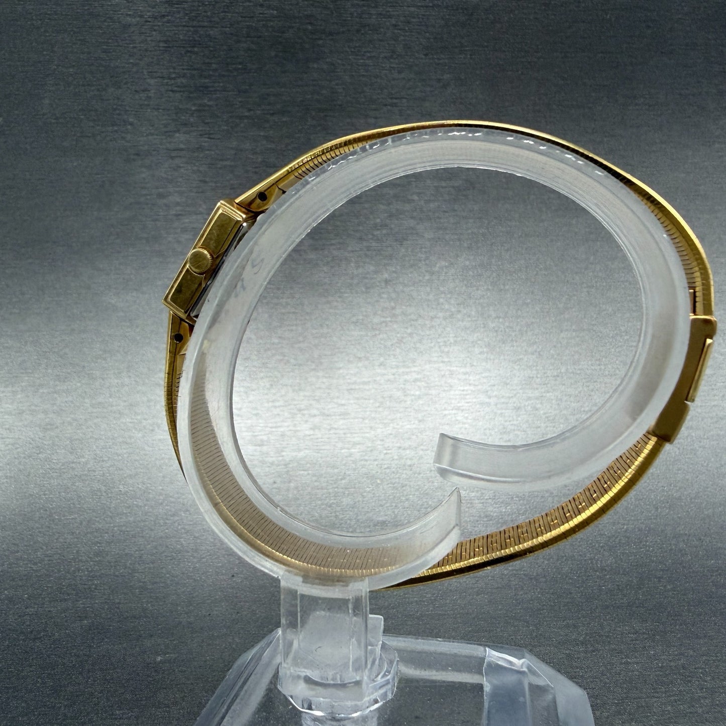 Seiko Lassale Watch Women 13mm White Dial Gold Tone Hexagon 1E50-5039 NewBattery6