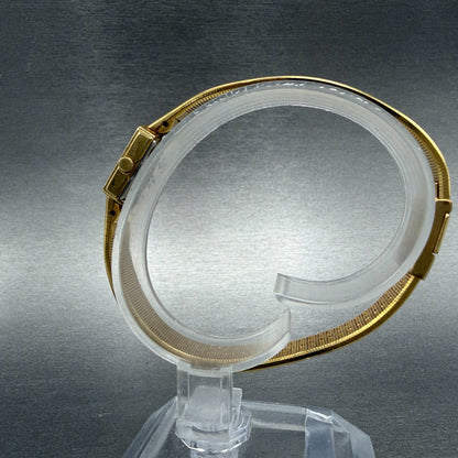 Seiko Lassale Watch Women 13mm White Dial Gold Tone Hexagon 1E50-5039 NewBattery6