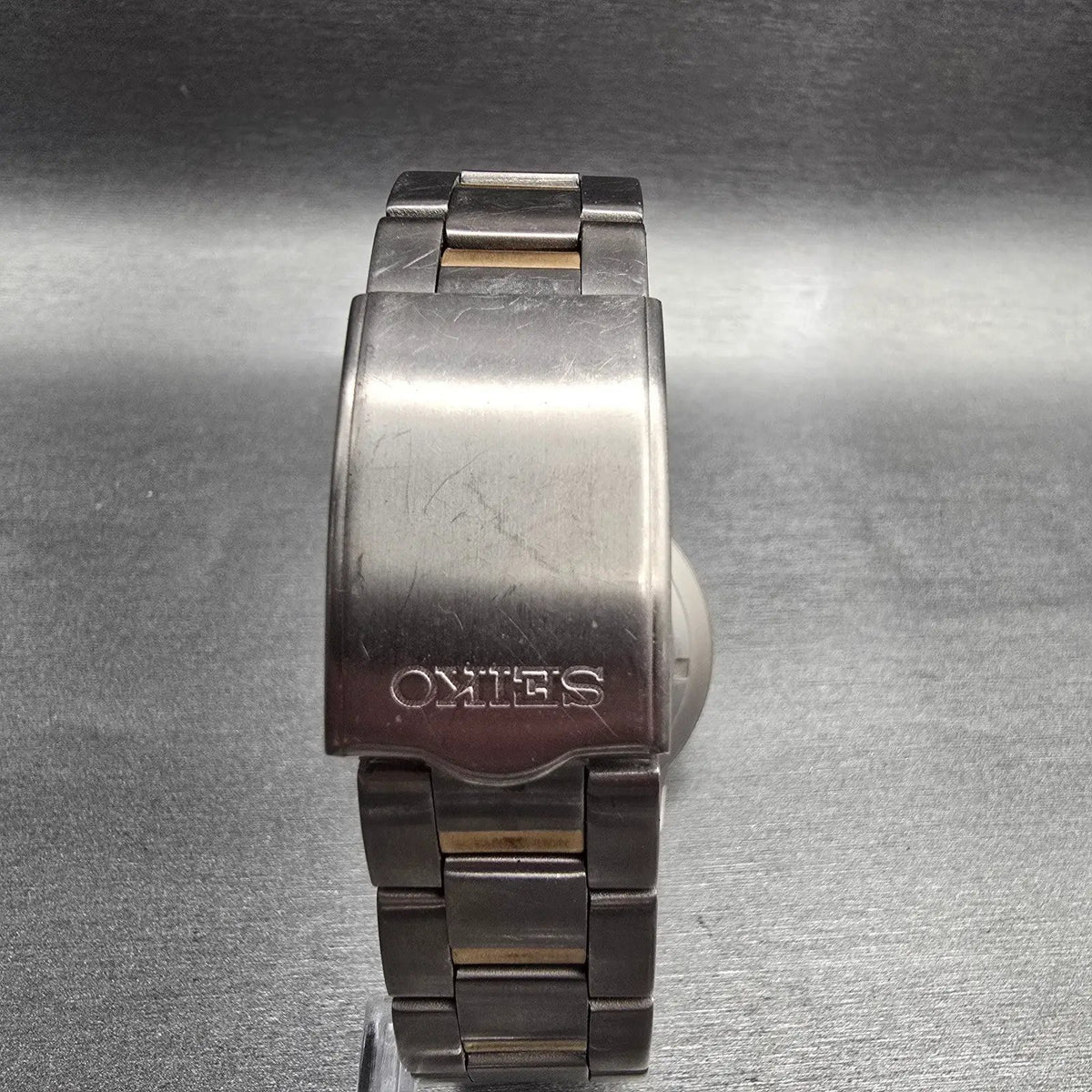 Seiko Chronograph Watch Men 40mm Silver Dial Titanium Date 7T62-0BE0 New Battery7