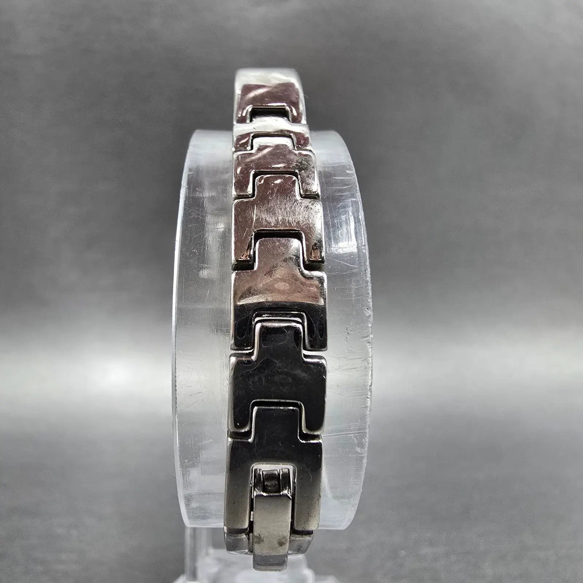 Citizen Eco-Drive Watch Women 14mm Black Dial Silver Gemmed G620-S028841 Works J7