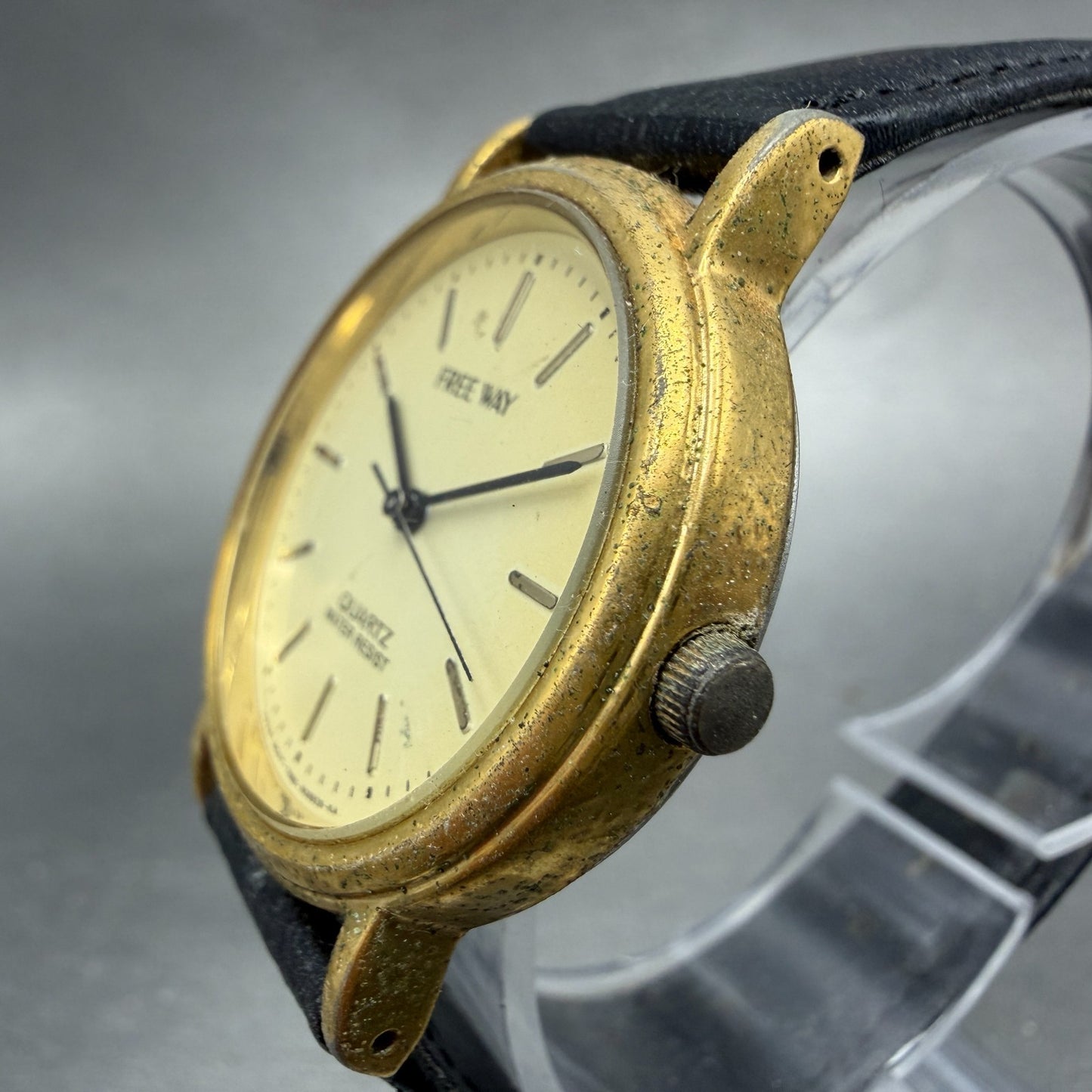 Citizen Freeway Watch Unisex 31mm Champagne Dial Gold Tone Round New Battery2