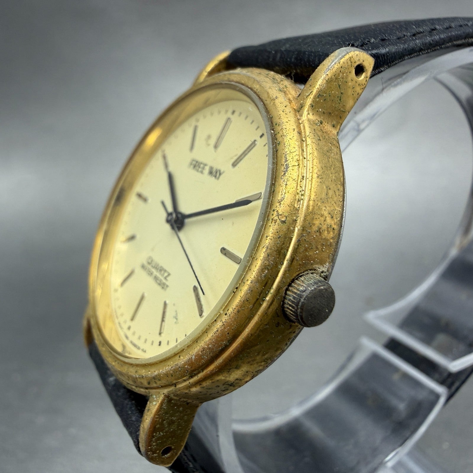 Citizen Freeway Watch Unisex 31mm Champagne Dial Gold Tone Round New Battery2