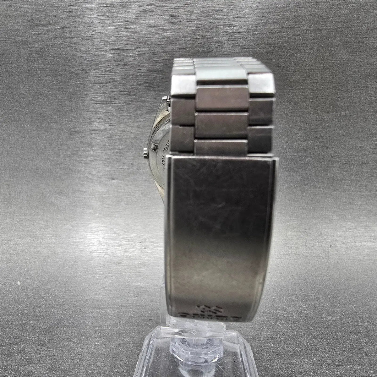 Seiko SQ Watch Men 35mm White Dial Silver Tone Daydate 7123-8290 PARTS8