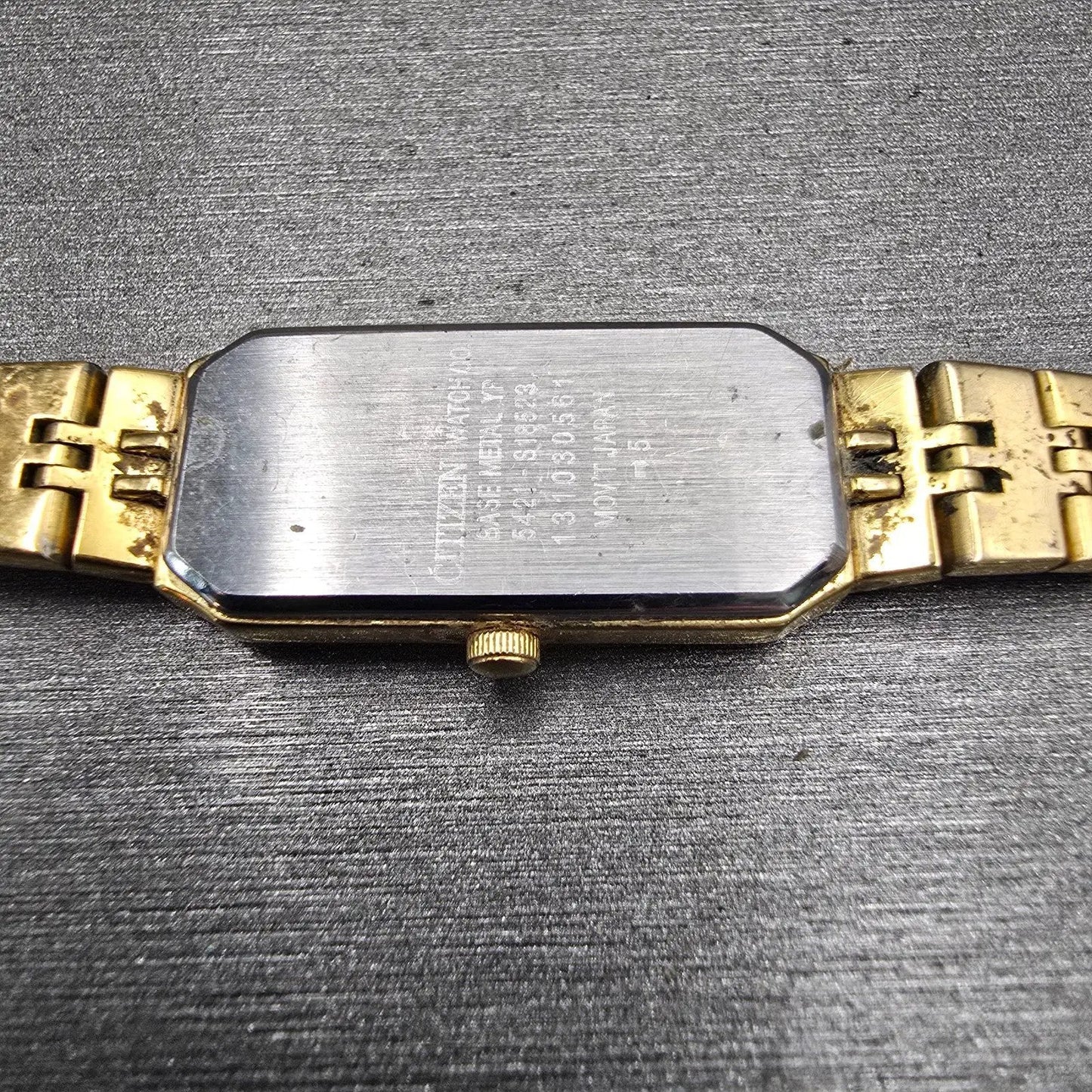Citizen CQ Watch Women 13nn Champagne Dial Gold Tone 5421-S18523 New Battery VTG10
