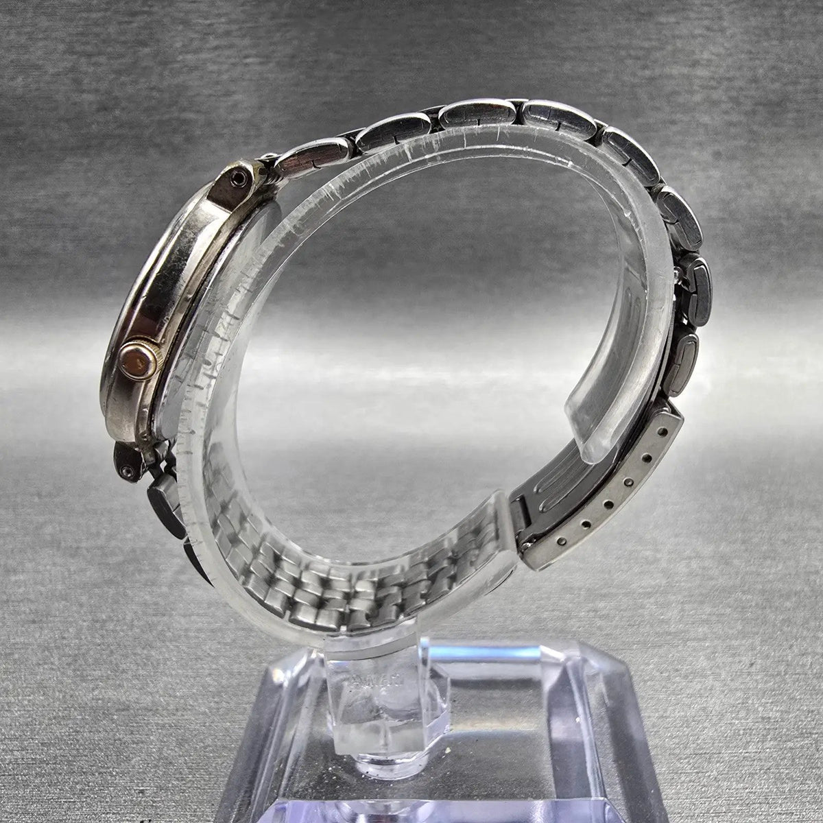 Seiko Avenue Watch Men 31mm White Dial Silver Tone Round 7N01-6270 New Battery6
