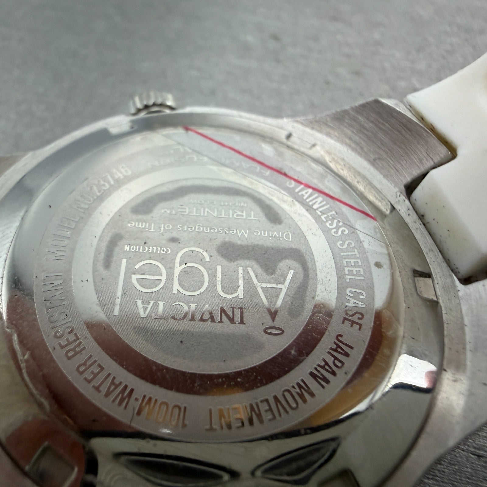 Invicta Angel Dive Watch Women 38mm MOP Dial Silver Tone 23746 New Battery9