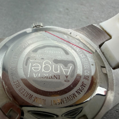 Invicta Angel Dive Watch Women 38mm MOP Dial Silver Tone 23746 New Battery9