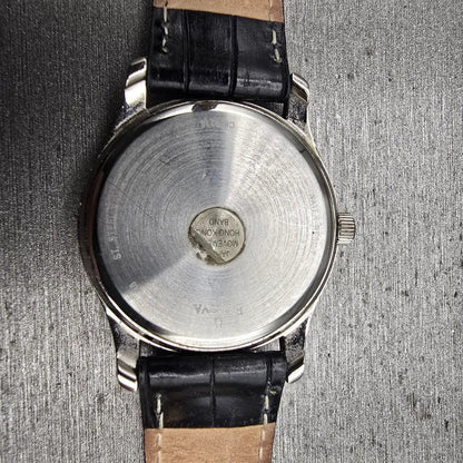 Bulova Watch Women 30mm Silver Dial Silver Tone Round 96T58 New Battery10