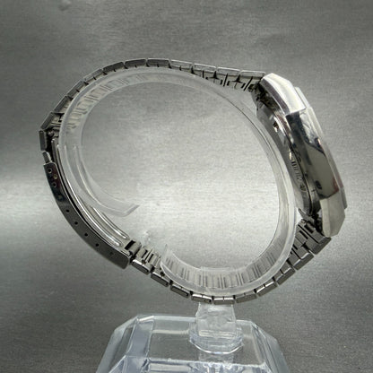 Seiko SQ Watch Men 35mm White Dial Silver Tone Daydate Octagon 7123-5359 New Bat8