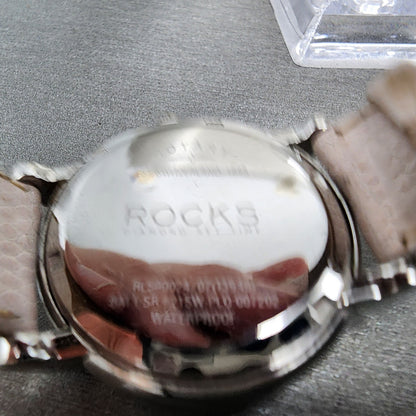 Rotary Rocks Watch Women 35mm MOP Dial Steel Daydate Round Diamond New Battery9