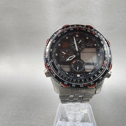 Citizen Skyhawk Watch Men 42mm Black Dial Steel C300-Q00214 PARTS