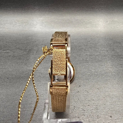Citizen Watch Women 28mm Champagne Dial Gold Tone Round 4-1509966k Manual Wind7