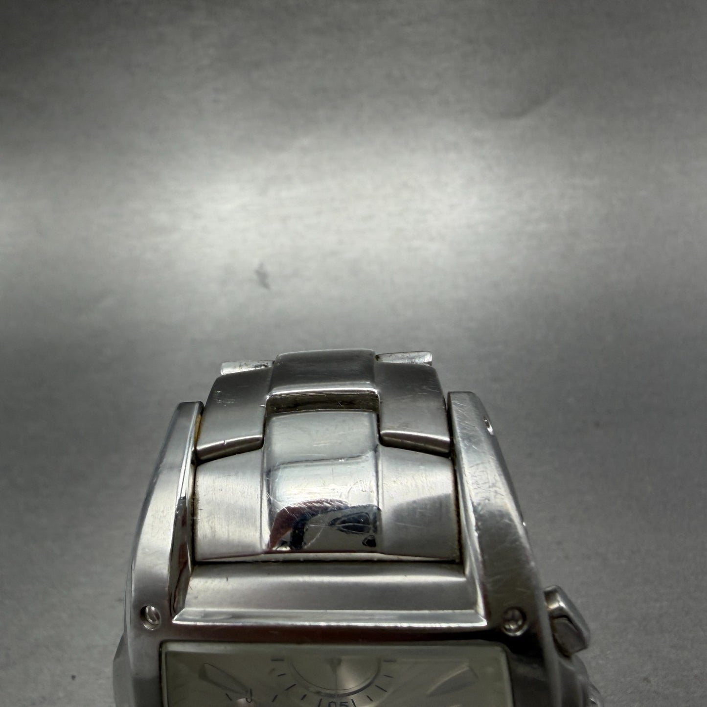 Seiko Wired Chronograph Watch Men 43mm White Dial Silver Tone Date New Battery4