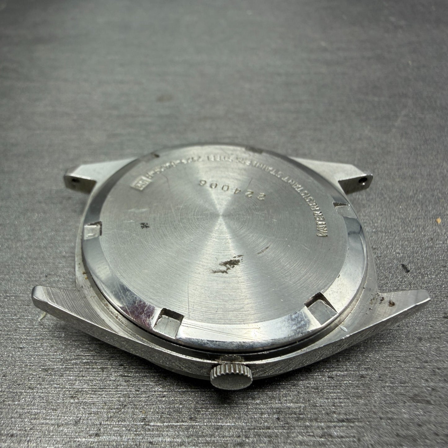 Seiko SQ Watch Men 35mm Silver Dial Silver Tone Daydate Round 7123-8429 PARTS12
