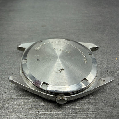 Seiko SQ Watch Men 35mm Silver Dial Silver Tone Daydate Round 7123-8429 PARTS12