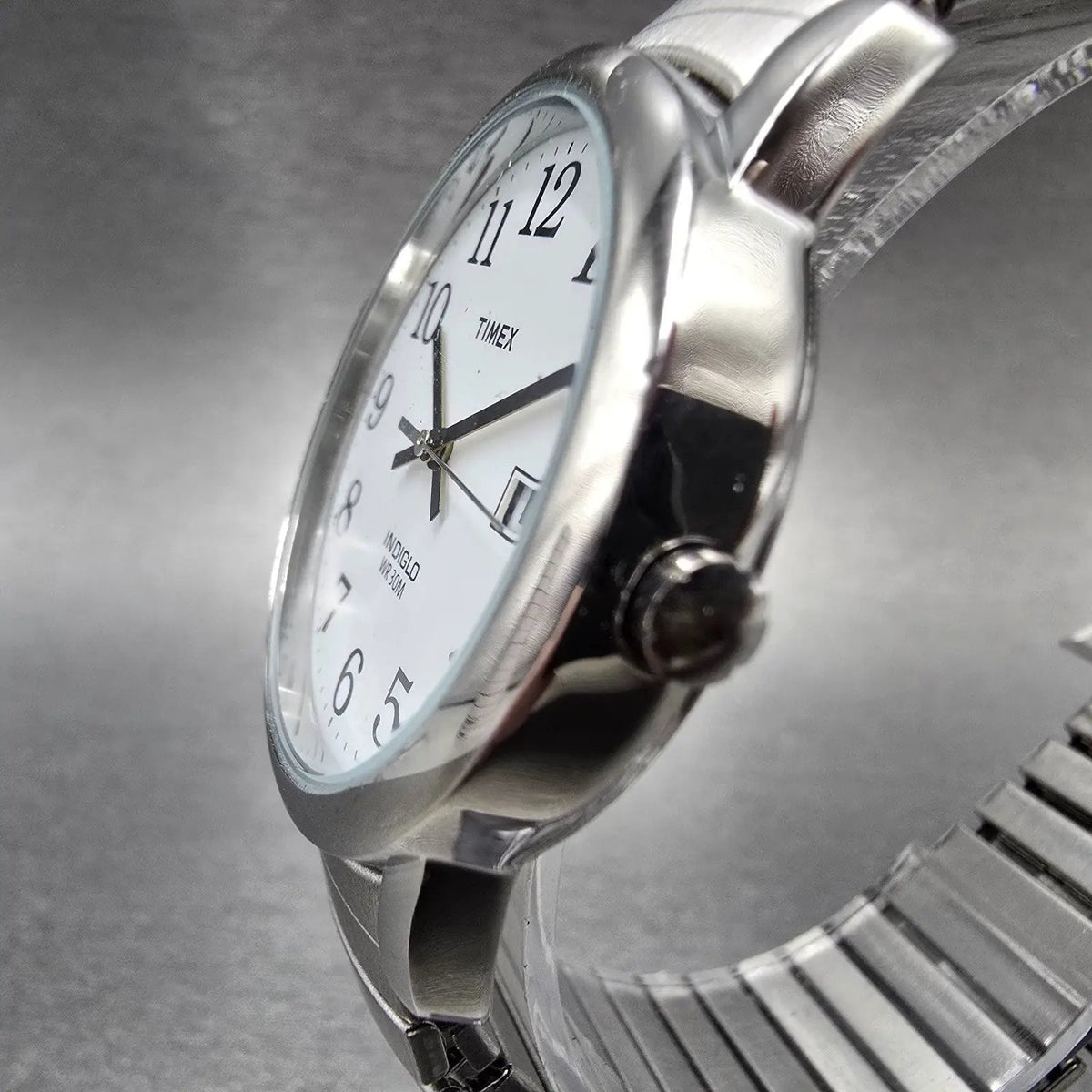 Timex Easy Reader Watch Men 35mm White Dial Silver Round T2H451 New Battery2