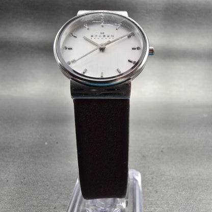 Skagen Ancher Watch Women 26mm Silver Dial Silver Tone Round SKW2192 New Battery5