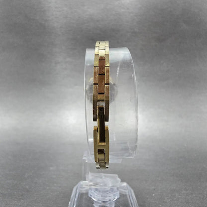 Elgin Watch Women 18mm MOP Dial Gold Tone Oval ELL02 New Battery Crytstals7