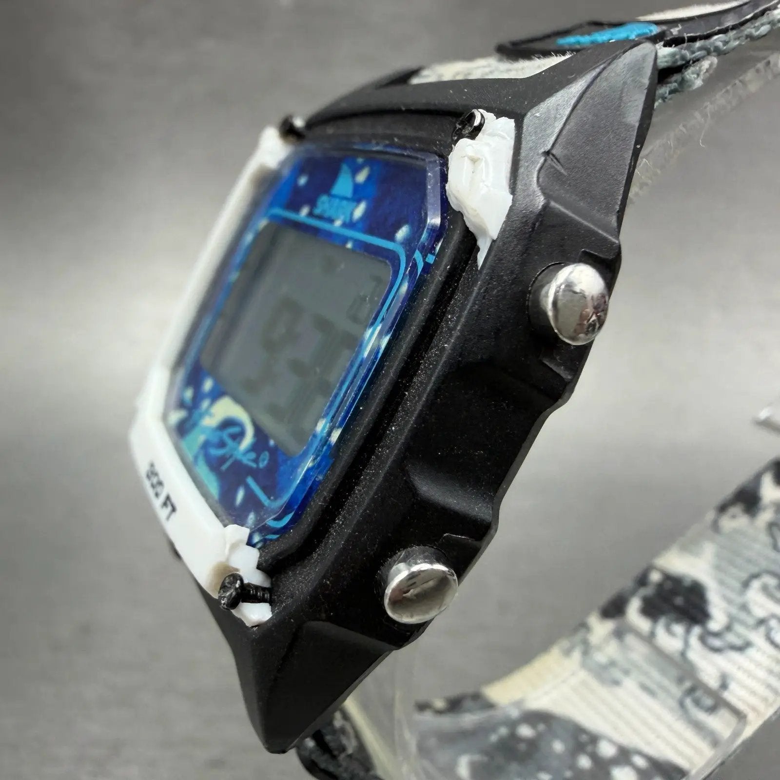 Freestyle Shark Watch Men 38mm Black White Blue Alarm Chrono Luke Davis READ!!!!2