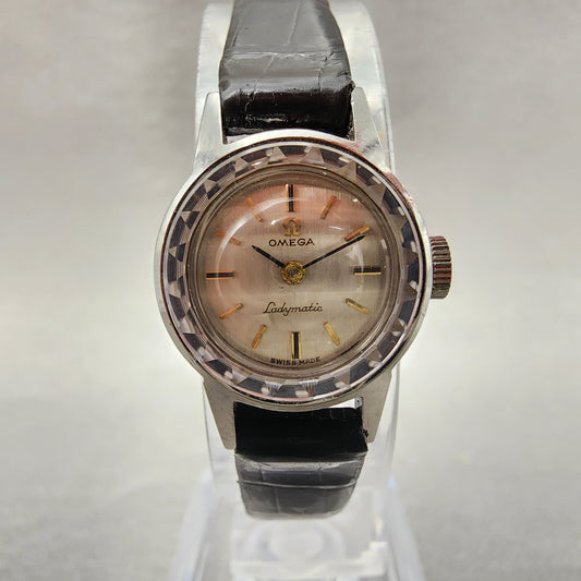 Omega Ladymatic Watch Women 17mm Silver Dial Steel Automatic Cal 611 551004 PART0