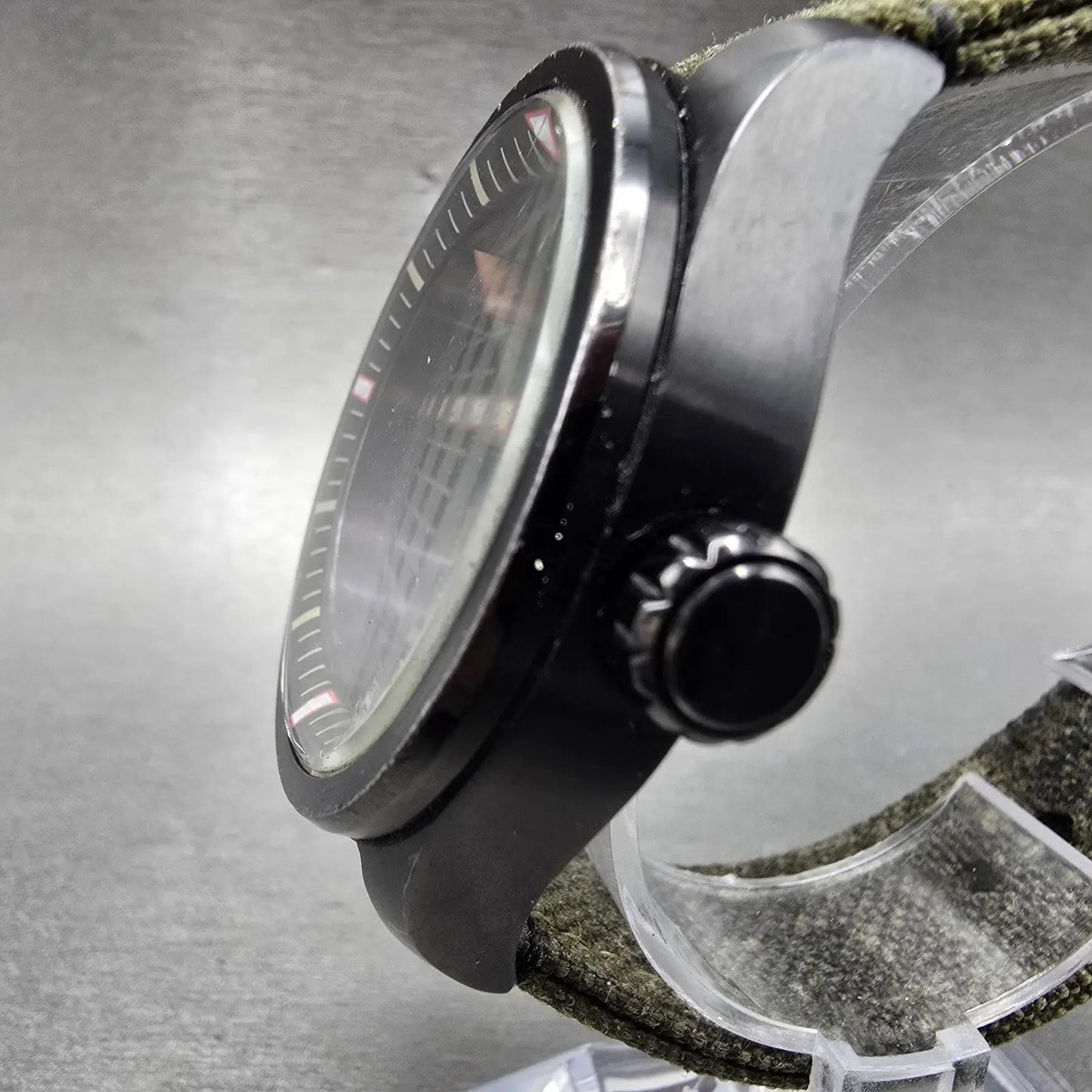 Citizen Eco-Drive Watch men 43mm Black Dial Black Tone Daydate 8729-S105781 Runs2
