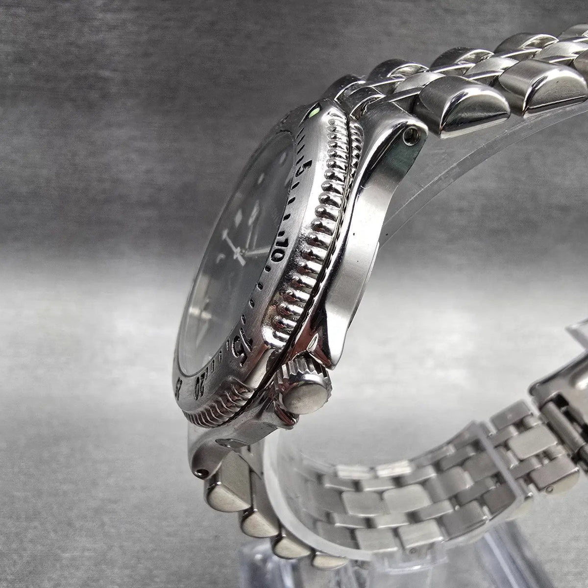 Bulova Marine Star Watch Men 36mm Gray Dial Silver Tone Date 96B00 New Battery2