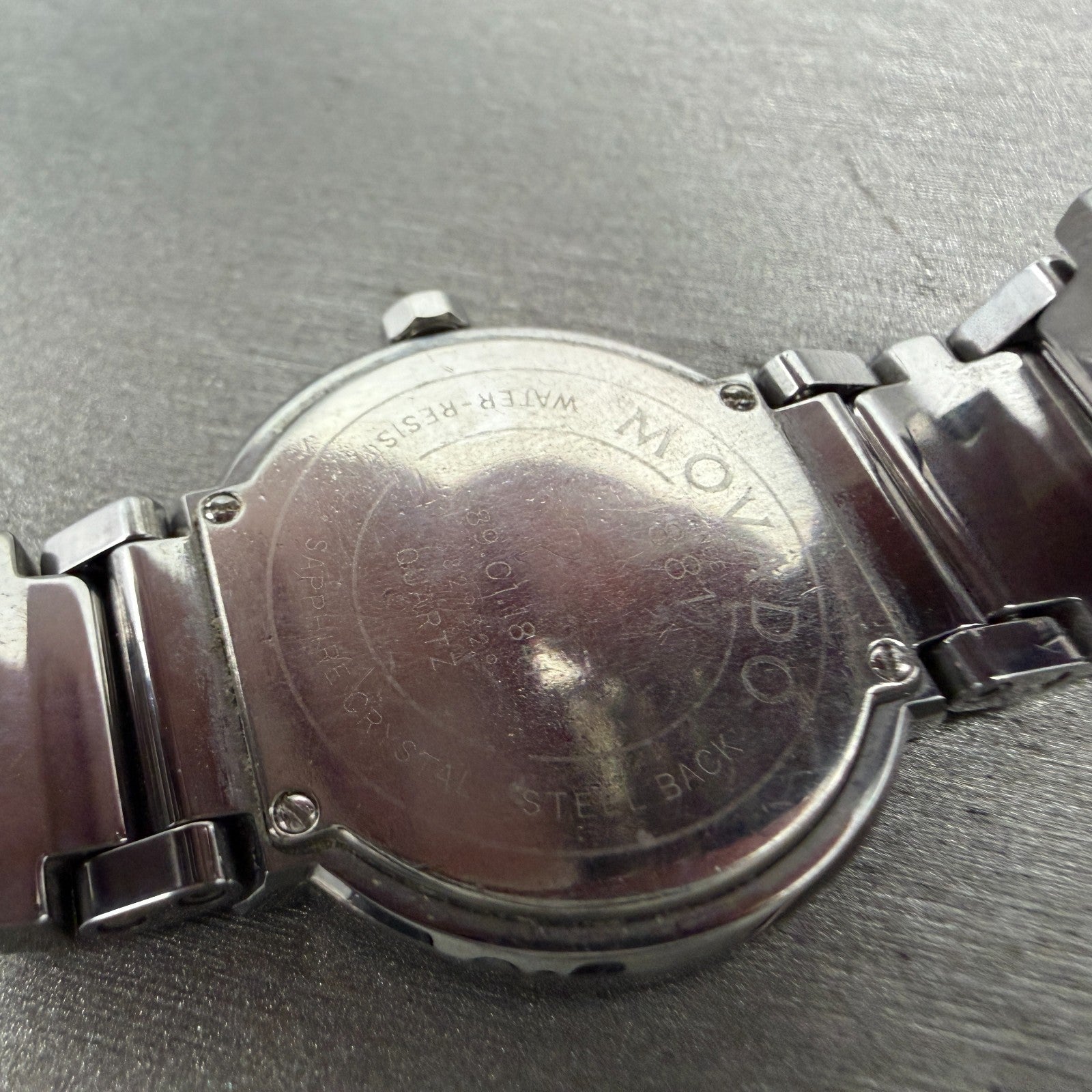 Movado Valor Watch Women 26mm Black Dial Gray Tone Round 89.C1.1841 New Battery9