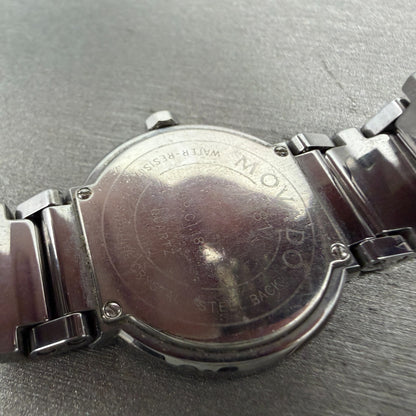 Movado Valor Watch Women 26mm Black Dial Gray Tone Round 89.C1.1841 New Battery9